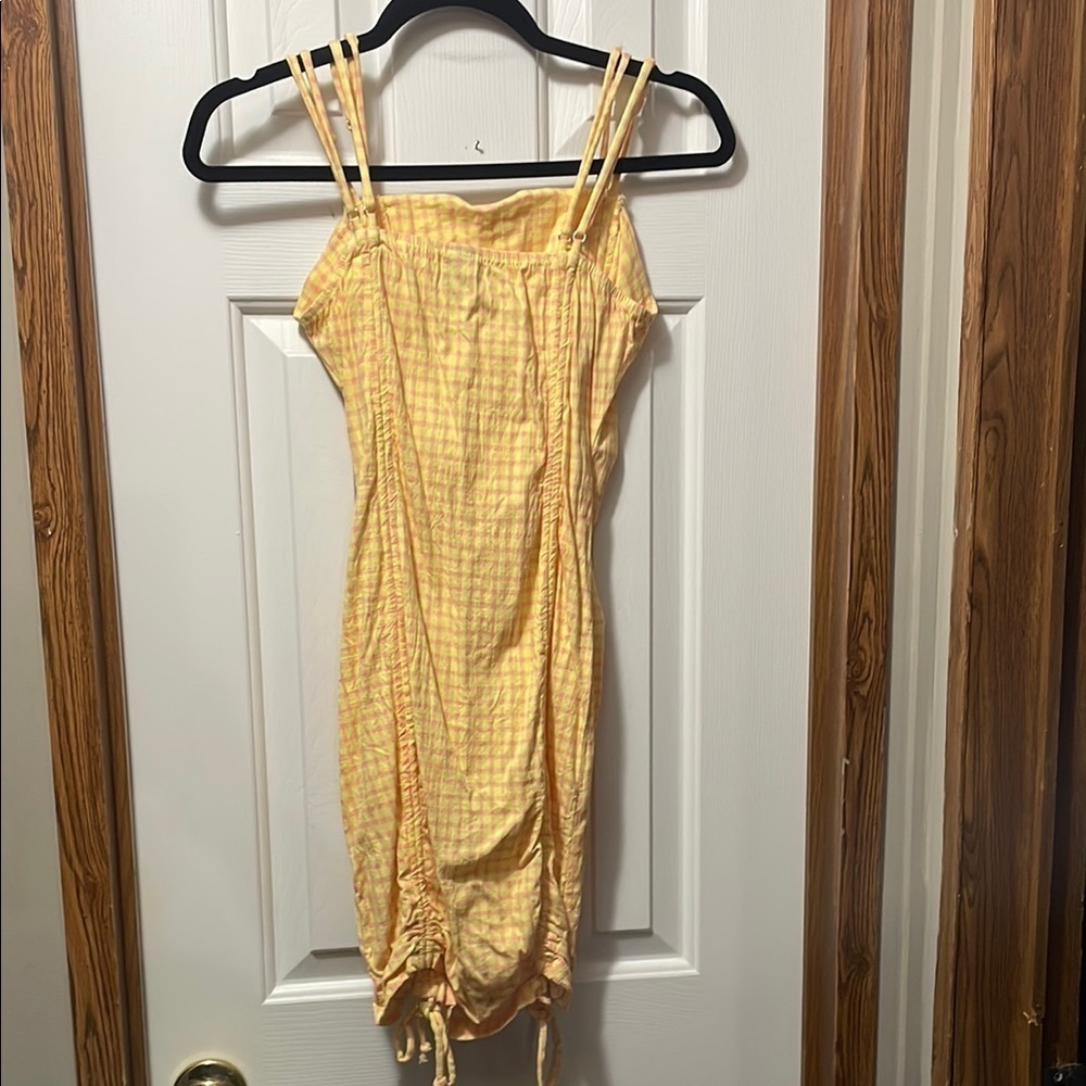 Wild Fable Yellow Checkered Mini Dress - Picture 7 of 7